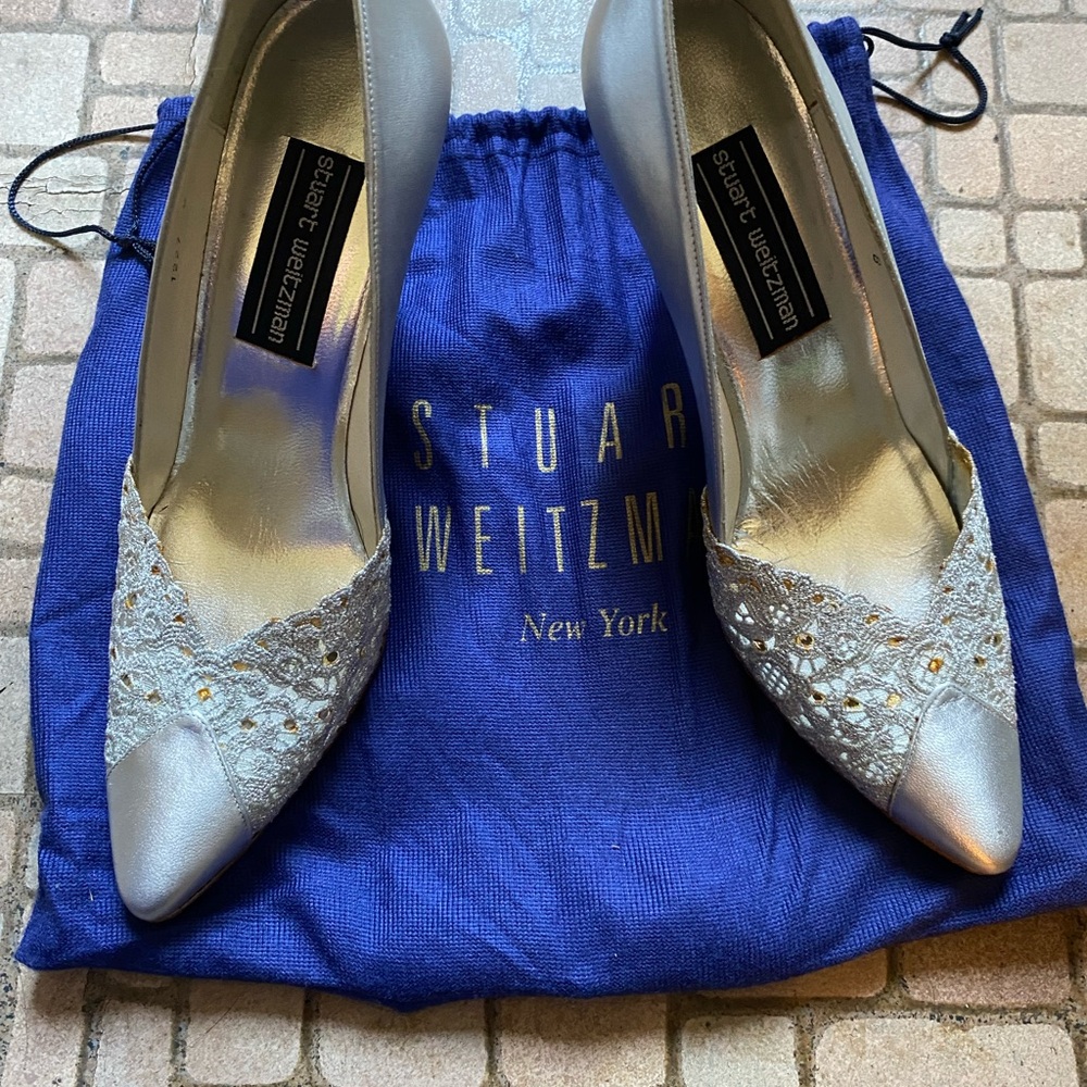 Silver creamish high heels just gorgeous